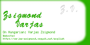 zsigmond varjas business card